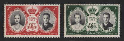 SCG13557 - Monaco 1956 Royal Wedding – Prince Rainier III and Grace Kelly Commemorative Stamps
