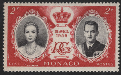 SCG13557 - Monaco 1956 Royal Wedding – Prince Rainier III and Grace Kelly Commemorative Stamps