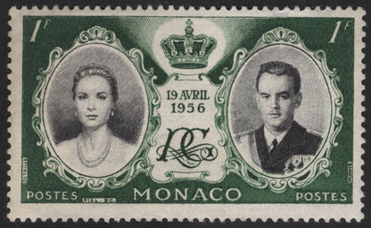 SCG13557 - Monaco 1956 Royal Wedding – Prince Rainier III and Grace Kelly Commemorative Stamps