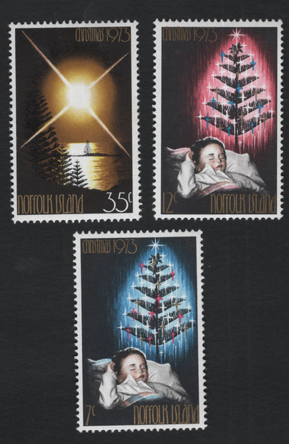 SCG10948 - Norfolk Island – Christmas 1973 Commemorative Set (3 Stamps)