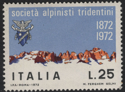 SCG10949 - Italy – 1972 Società Alpinisti Tridentini Centenary (Mountain & Alpinism) – Complete Set of 3