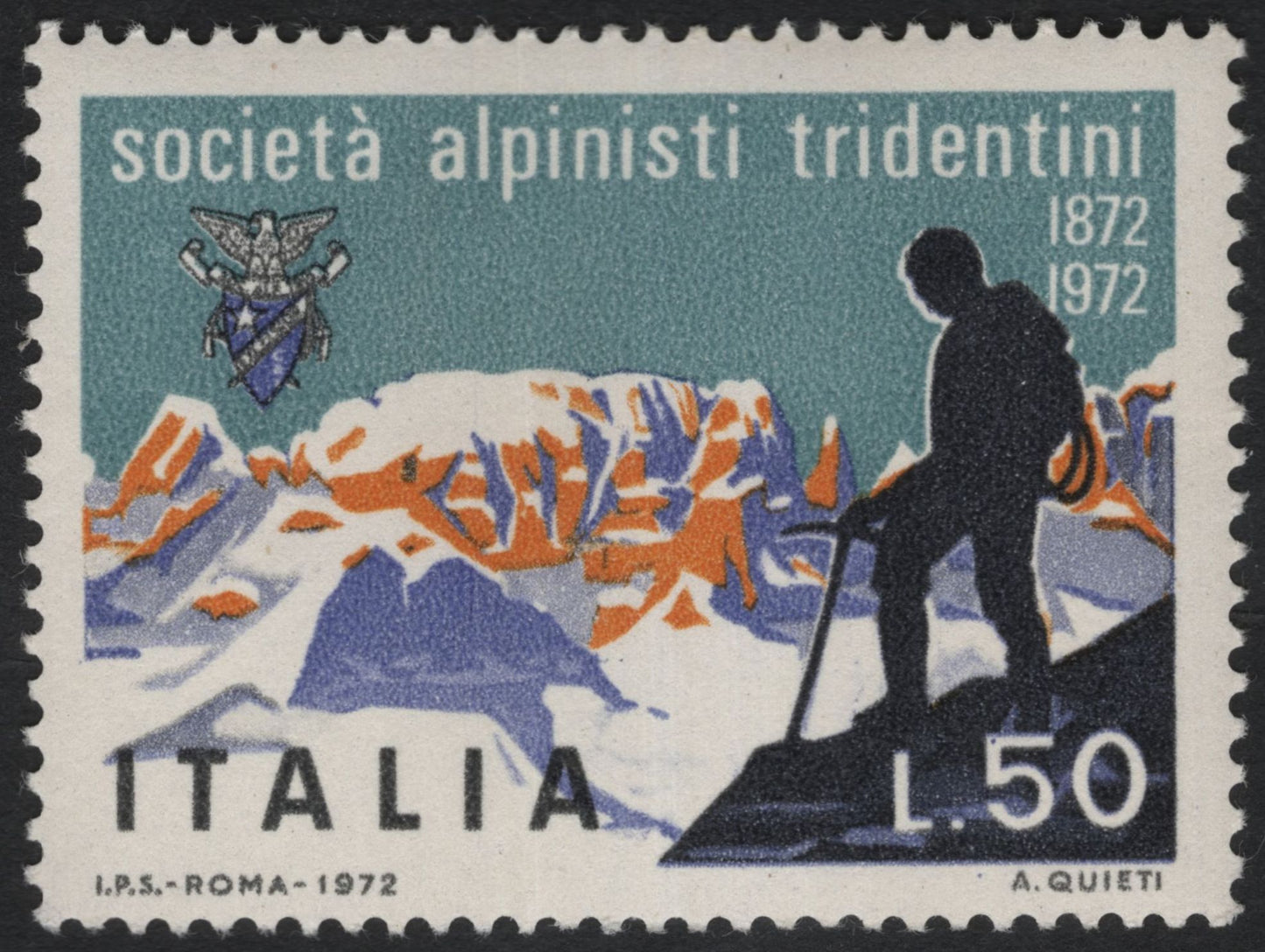 SCG10949 - Italy – 1972 Società Alpinisti Tridentini Centenary (Mountain & Alpinism) – Complete Set of 3