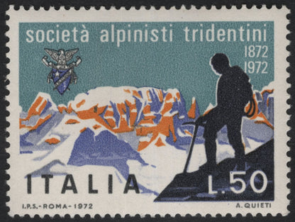 SCG10949 - Italy – 1972 Società Alpinisti Tridentini Centenary (Mountain & Alpinism) – Complete Set of 3