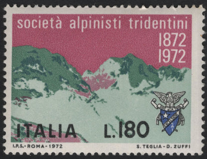 SCG10949 - Italy – 1972 Società Alpinisti Tridentini Centenary (Mountain & Alpinism) – Complete Set of 3