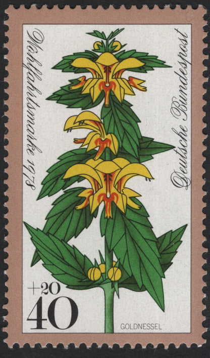 SCG10966 - Germany (Federal Republic) 1976 Wild Flowers Semi-Postal Set – Complete 4 Stamps