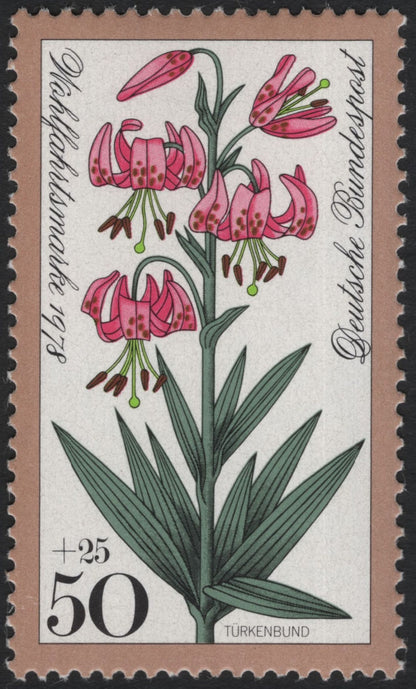 SCG10966 - Germany (Federal Republic) 1976 Wild Flowers Semi-Postal Set – Complete 4 Stamps