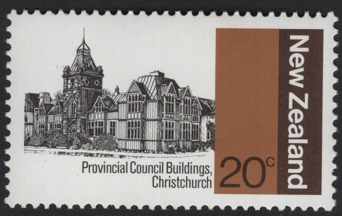 SCG10974 - New Zealand 1970 Historic Buildings – Set of 4 Commemorative Stamps