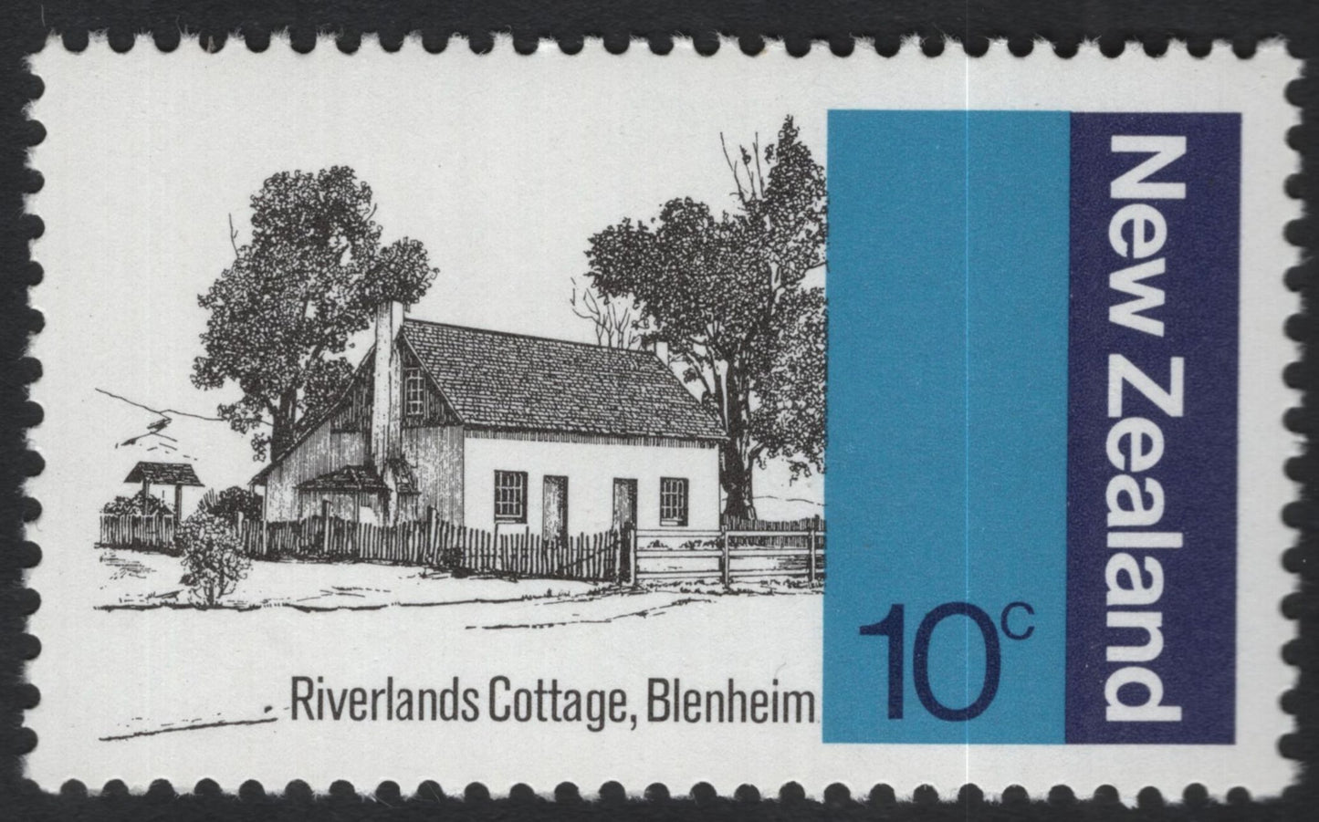 SCG10974 - New Zealand 1970 Historic Buildings – Set of 4 Commemorative Stamps