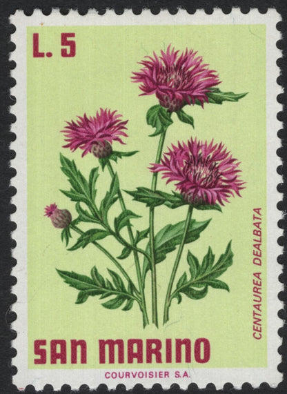 SCG10972 - San Marino – Native Alpine & Meadow Flowers Definitive Set (6 Values)