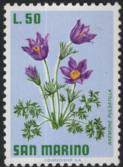 SCG10972 - San Marino – Native Alpine & Meadow Flowers Definitive Set (6 Values)