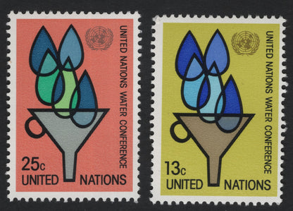 SCG10859 - United Nations 1977 – Water Conference Commemorative Pair (13c & 25c)