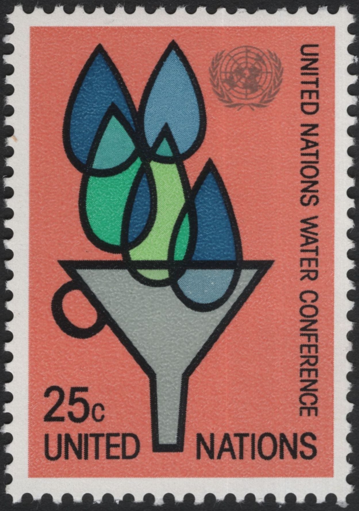 SCG10859 - United Nations 1977 – Water Conference Commemorative Pair (13c & 25c)
