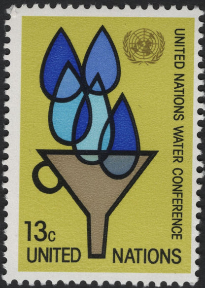 SCG10859 - United Nations 1977 – Water Conference Commemorative Pair (13c & 25c)