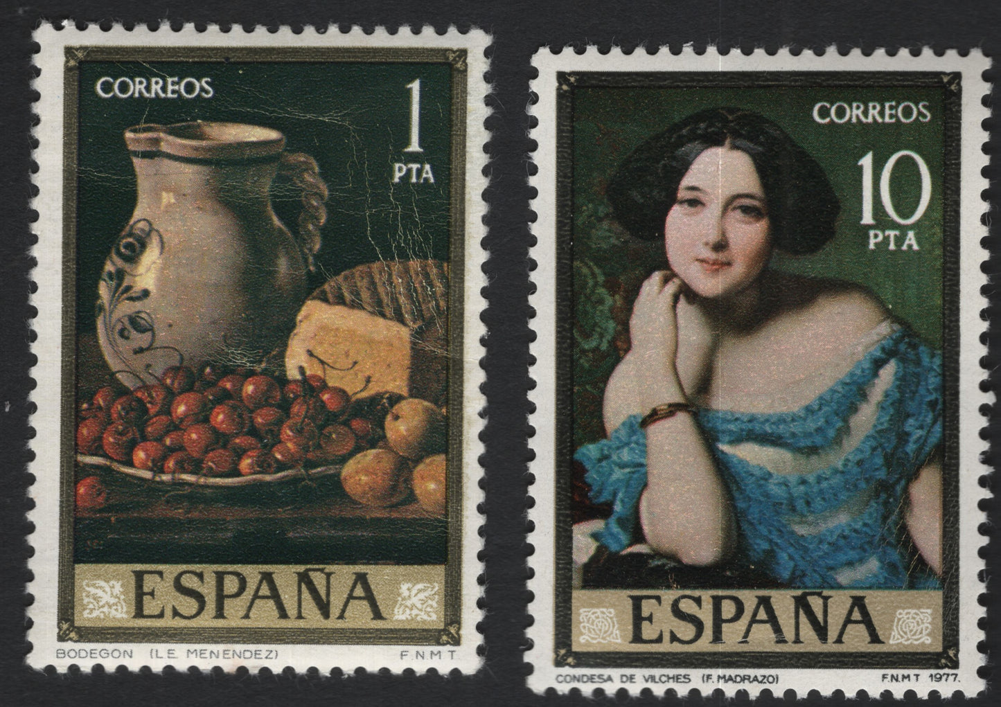 SCG10860 - Spain 1977 Art Masterpieces – Still Life & Condesa de Vilches Pair