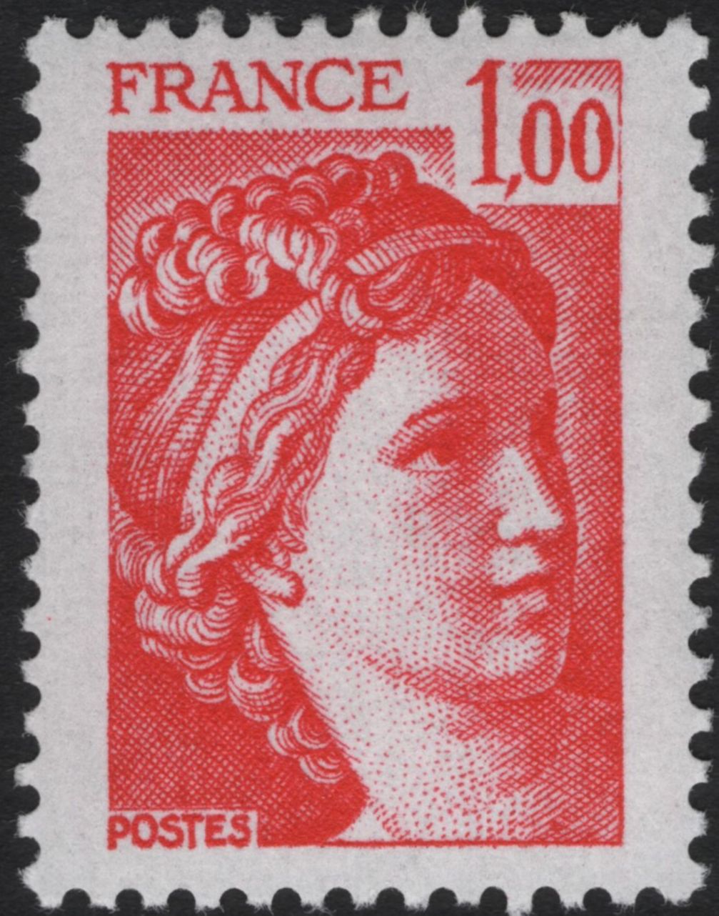 SCG10855 - France Marianne Definitive Pair – 0.80 Fr Green & 1.00 Fr Red