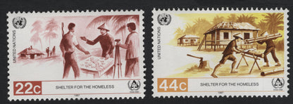 SCG10981 - United Nations 1987 – Shelter for the Homeless (IYSH) Stamp Pair