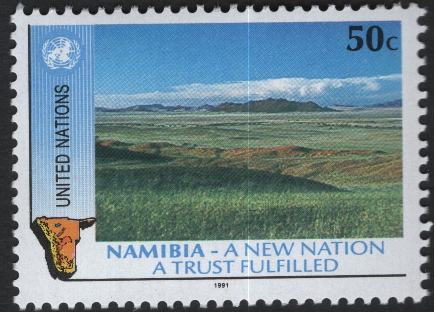 SCG10988 - United Nations (New York) – Namibia: A New Nation, A Trust Fulfilled (1991) Landscape Pair