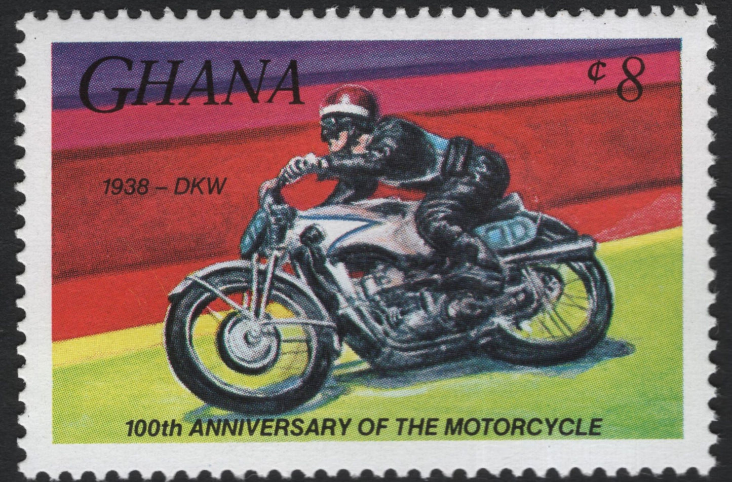 SCG10989 - Ghana – 100th Anniversary of the Motorcycle | Classic Motorcycles Pair (1984 Honda Interceptor & 1938 DKW)