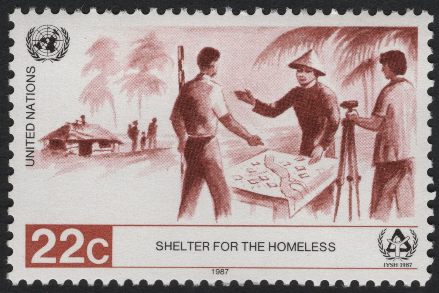 SCG10981 - United Nations 1987 – Shelter for the Homeless (IYSH) Stamp Pair