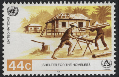 SCG10981 - United Nations 1987 – Shelter for the Homeless (IYSH) Stamp Pair