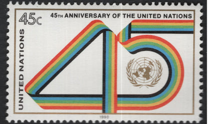 SCG10990 - United Nations (New York) 1990 – 45th Anniversary of the United Nations | Commemorative Stamp Pair