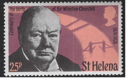 SCG10982 - St Helena 1974 – Centenary of the Birth of Sir Winston Churchill (2-Stamp Set)