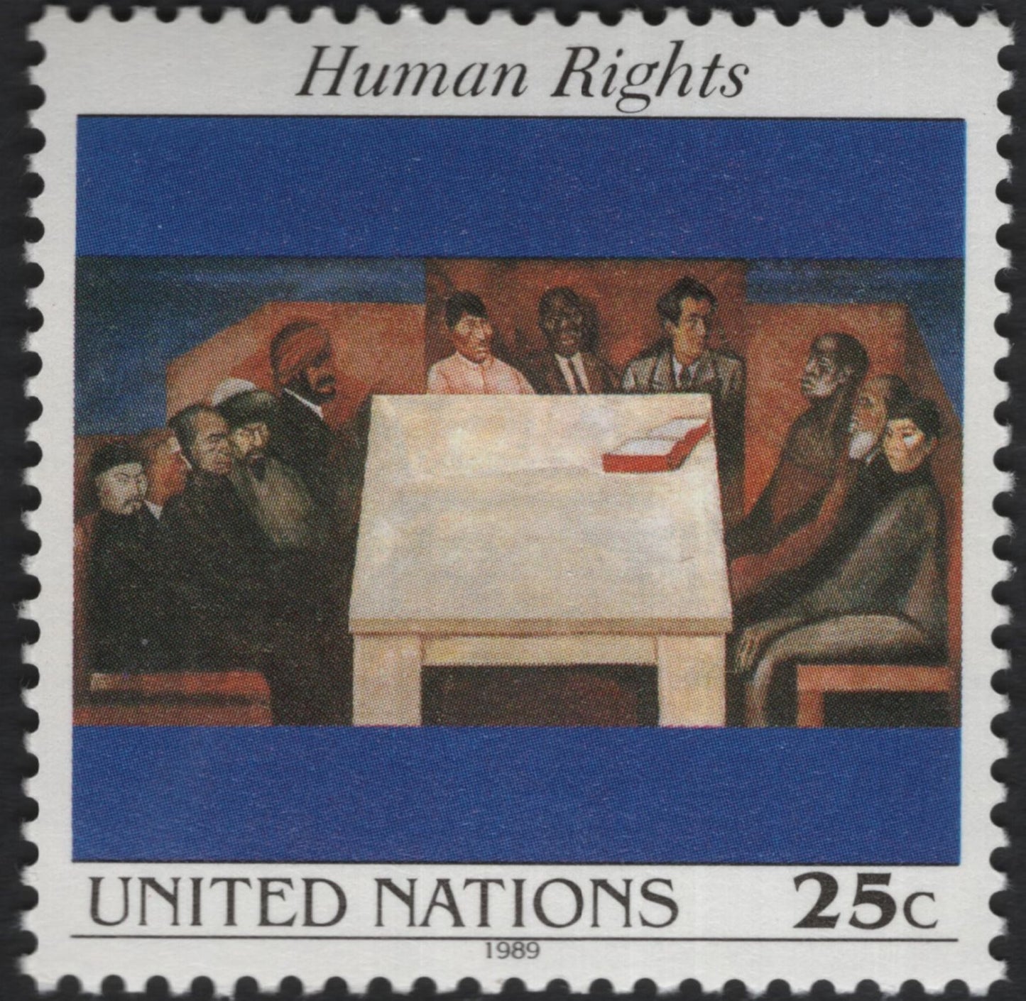 SCG10984 - United Nations (New York) 1989 – Human Rights Art Stamps (Set of 2)