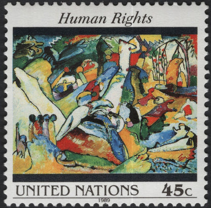 SCG10984 - United Nations (New York) 1989 – Human Rights Art Stamps (Set of 2)