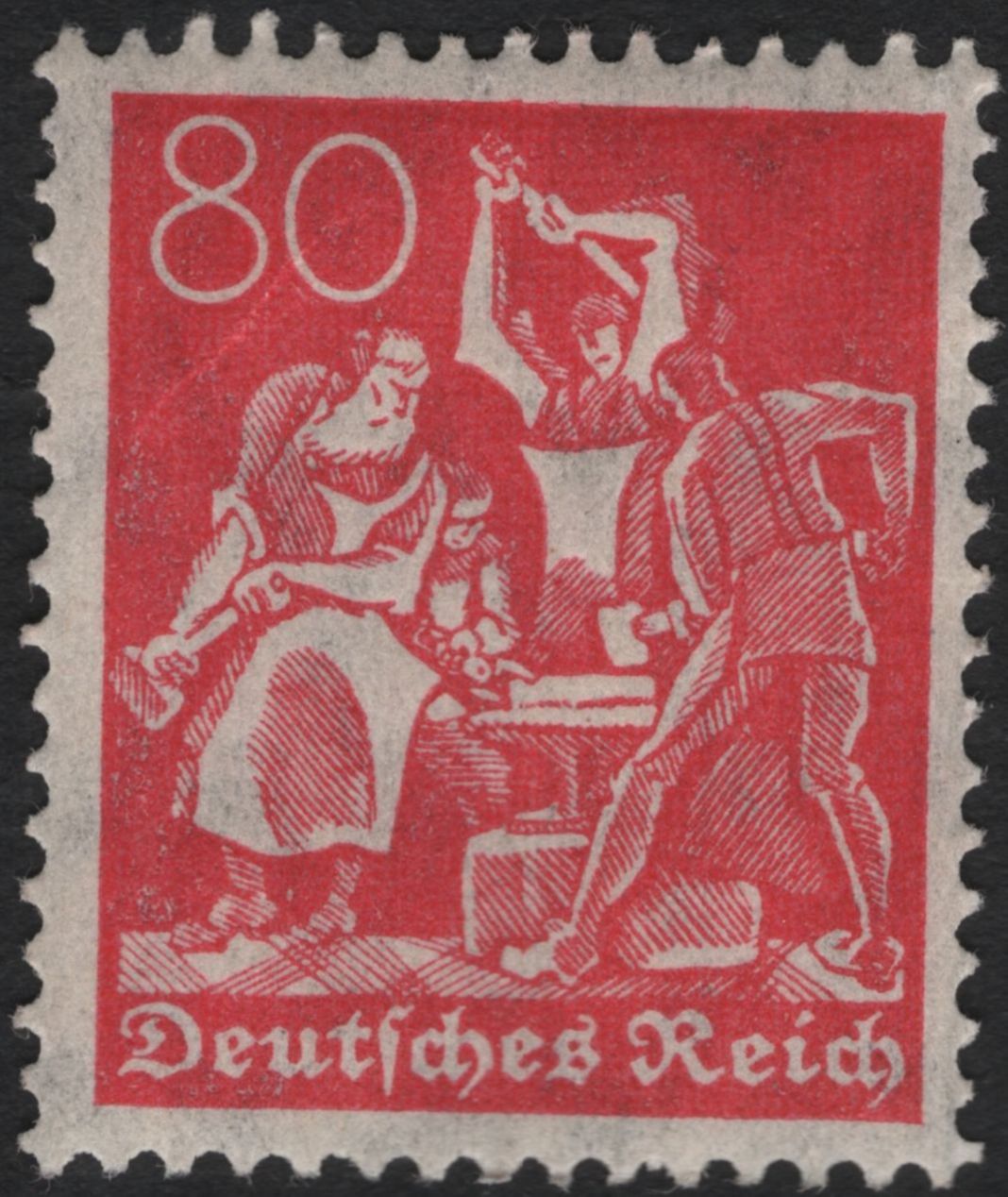 SCG10999 - Germany (Deutsches Reich) – Labor & Industry “Blacksmiths” Pair, 60pf & 80pf
