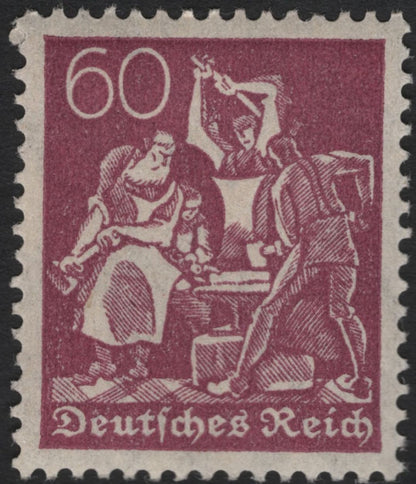 SCG10999 - Germany (Deutsches Reich) – Labor & Industry “Blacksmiths” Pair, 60pf & 80pf