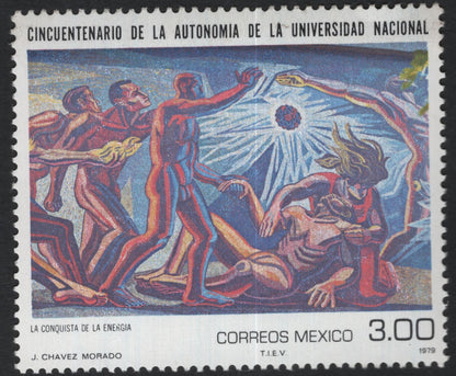 SCG11058 - Mexico 1979 – Return of Quetzalcoatl Mural, UNAM Autonomy (Airmail)