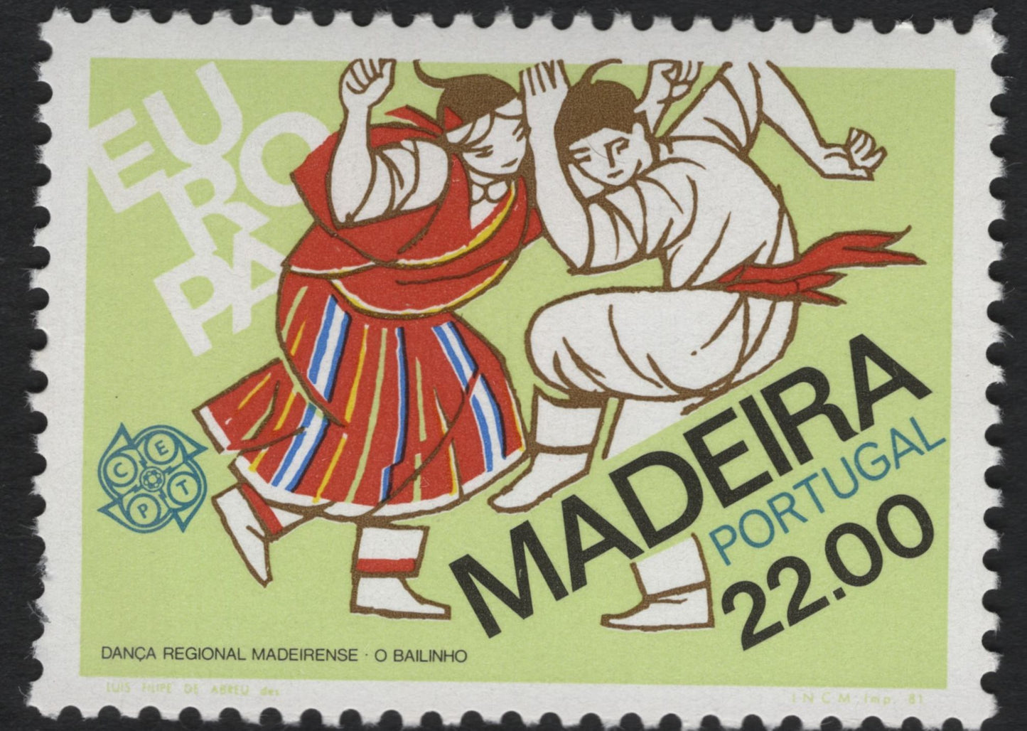 SCG11059 - 🇵🇹 Portugal (Madeira & Azores) – Europa CEPT 1981 Folk Traditions Pair