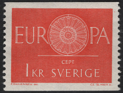 SCG11053 - Sweden (Sverige) 1960 Europa CEPT – Common Design Issue (40 öre & 1 Krona Pair)