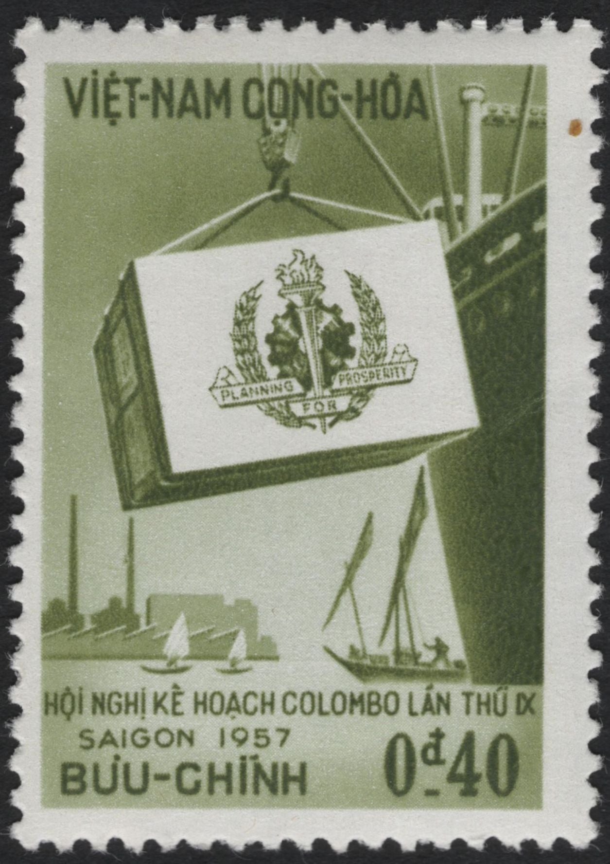 SCG11066 - Republic of Vietnam (South Vietnam) – 1957 Colombo Plan Conference, Saigon (Complete Set of 3)