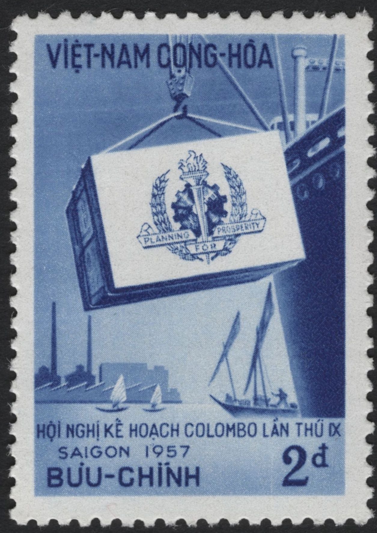 SCG11066 - Republic of Vietnam (South Vietnam) – 1957 Colombo Plan Conference, Saigon (Complete Set of 3)