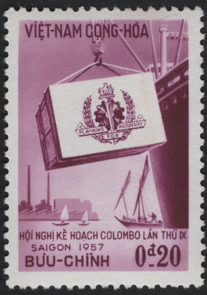 SCG11066 - Republic of Vietnam (South Vietnam) – 1957 Colombo Plan Conference, Saigon (Complete Set of 3)