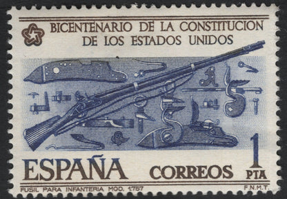 SCG11063 - Spain – 1987 U.S. Constitution Bicentenary Commemorative Set (4 Stamps)