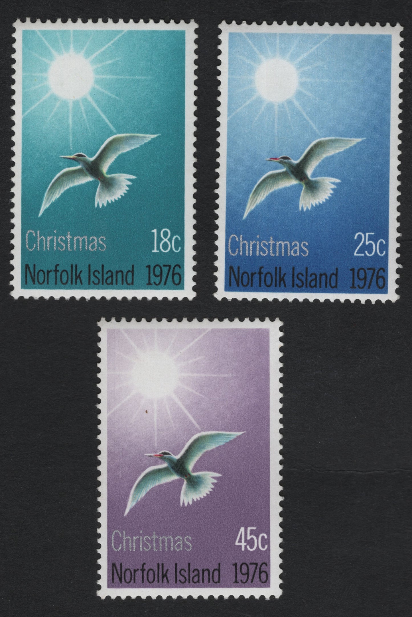 SCG11068 - Norfolk Island – Christmas 1976 | White Tern in Flight (Complete Set of 3)
