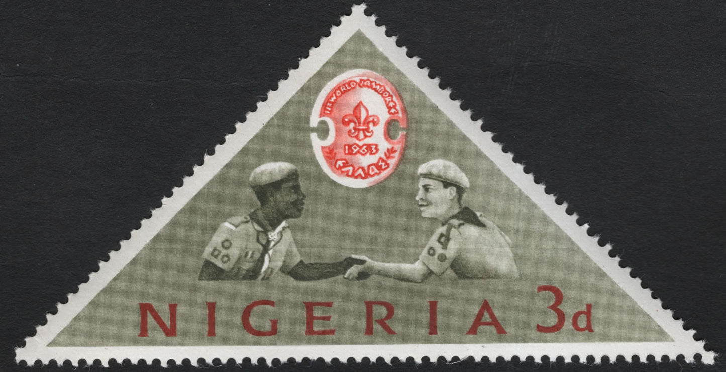 SCG11072 - Nigeria 1953 World Jamboree – Scouts Brotherhood Triangle Pair