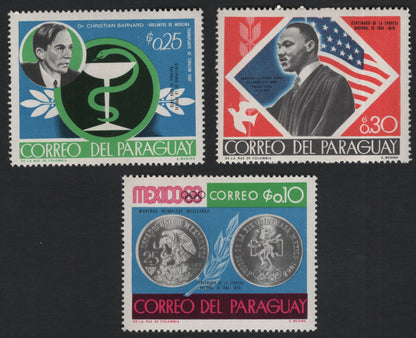 SCG11074 - 🇵🇾 Paraguay – Dr. Christiaan Barnard, Heart Transplant Pioneer (1968)