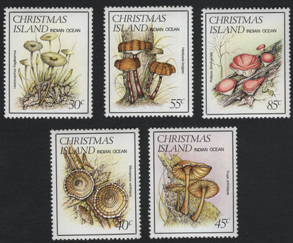 SCG11085 - Christmas Island (Indian Ocean) – Native Fungi & Mushrooms Definitives, Complete Set (5v)