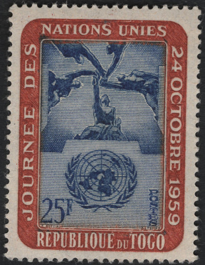 SCG11088 - Togo 1959 United Nations Day – “Hands of Humanity” Full Set (5 Values)