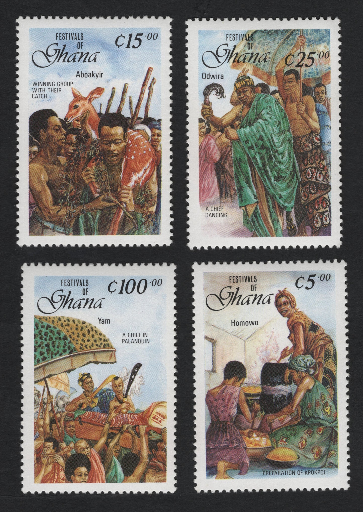 SCG10980 - Ghana – Festivals of Ghana (Traditional Ceremonies) Complete Set