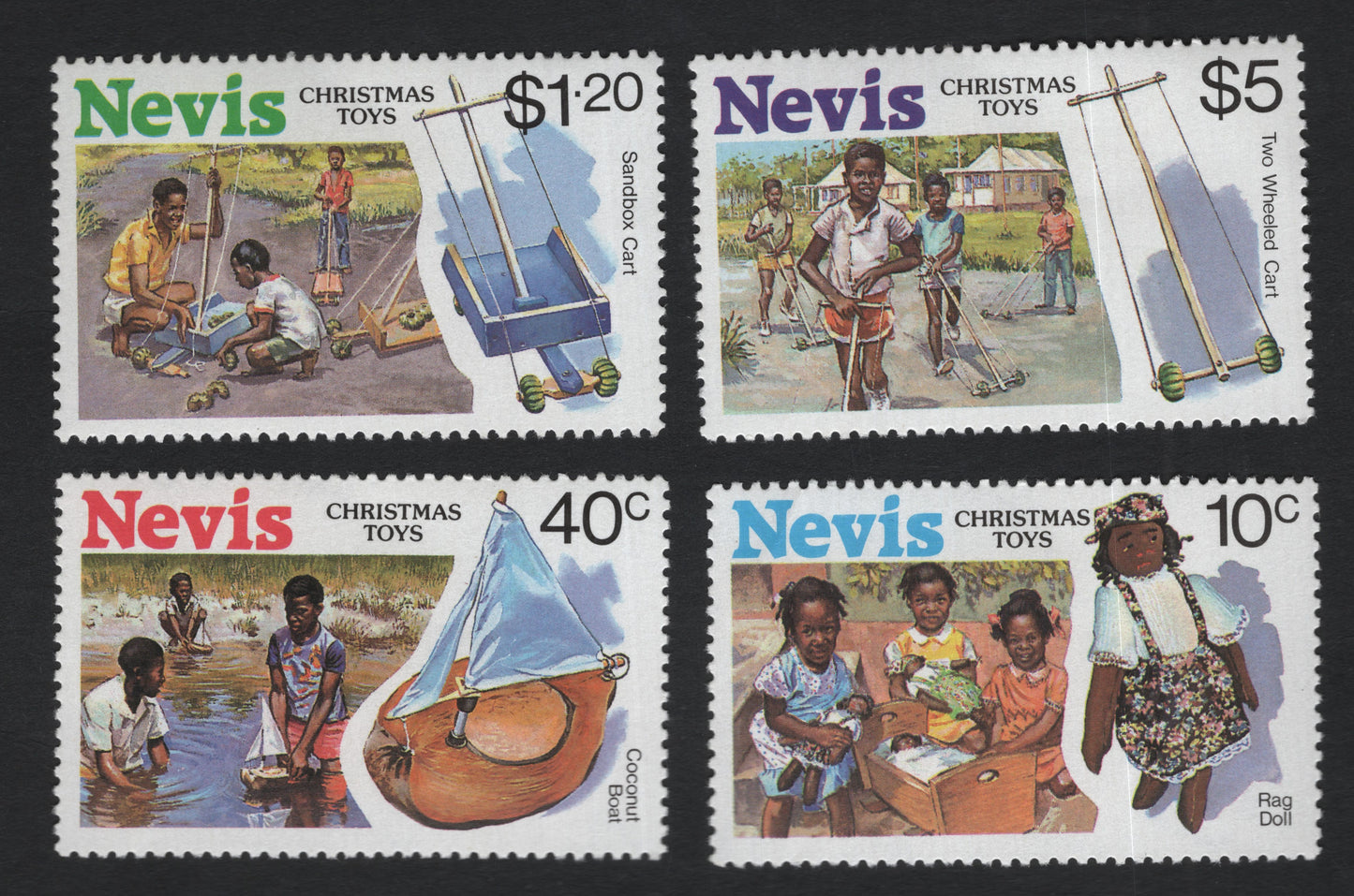 SCG10978 - Nevis – Christmas Toys Issue (Traditional Caribbean Children’s Toys Set)