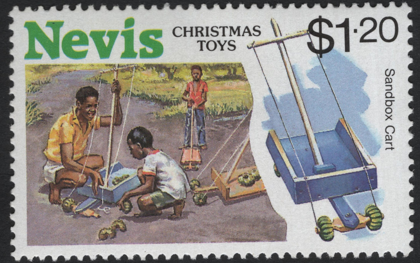 SCG10978 - Nevis – Christmas Toys Issue (Traditional Caribbean Children’s Toys Set)