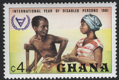 SCG10979 - Ghana 1981 – International Year of Disabled Persons (Complete Set of 4 Stamps)