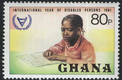 SCG10979 - Ghana 1981 – International Year of Disabled Persons (Complete Set of 4 Stamps)