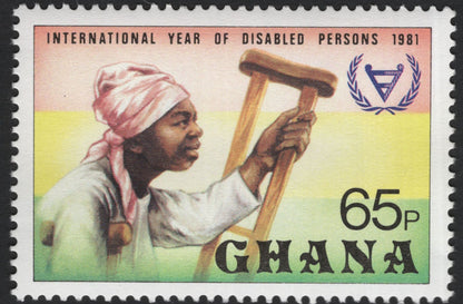 SCG10979 - Ghana 1981 – International Year of Disabled Persons (Complete Set of 4 Stamps)
