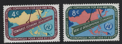 SCG10937 - United Nations (New York) – Economic Commission for Asia & the Far East (ECAFE) Set, 4¢ & 8¢