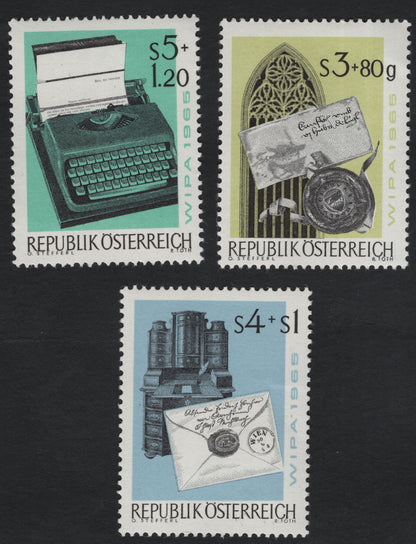 SCG11215 - Austria 1965 WIPA Semi-Postal Stamps – Printing & Postal Heritage (Complete Set)